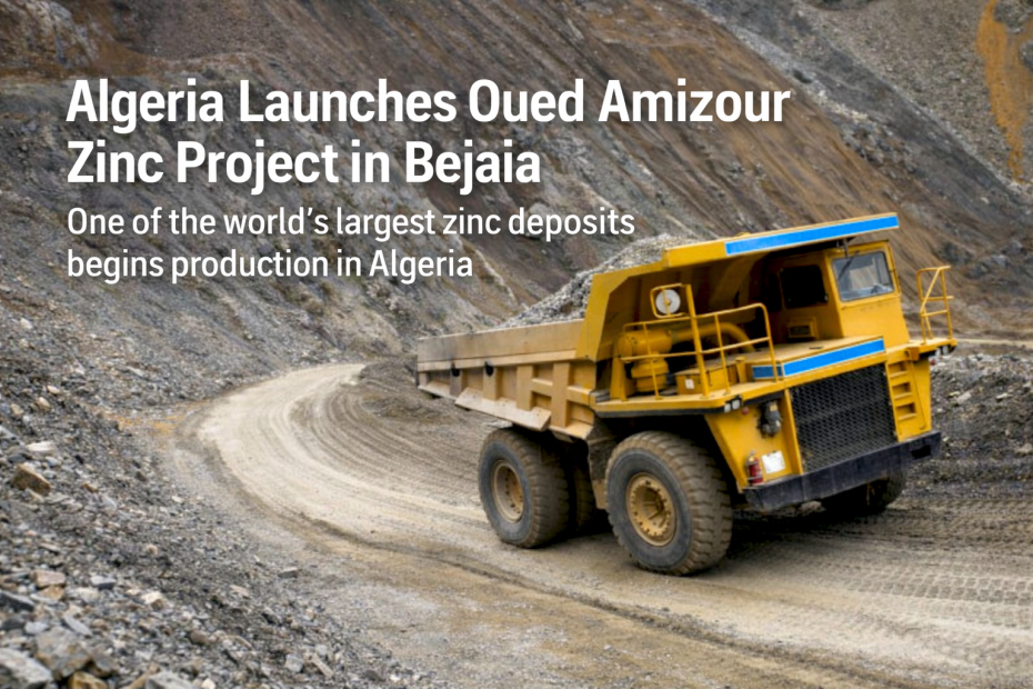 View of the Oued Amizour zinc project mining site in Bejaia, Algeria, one of the world’s largest zinc and lead deposits